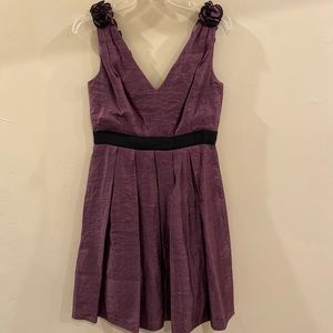 Adrianna Papell Evening dress. Purple with flower neckline.